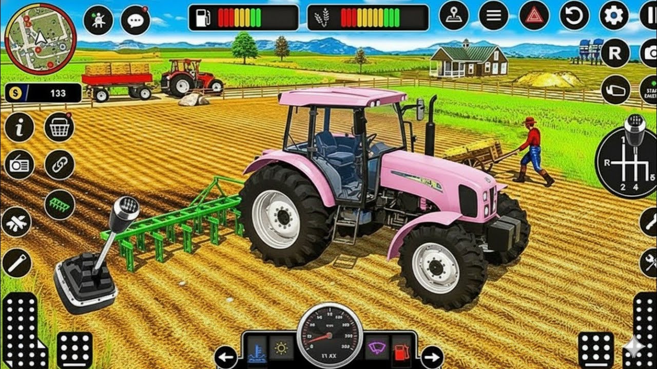 Modern Tractor Farming Driving Simulator 3D - New Tractor Games - Android Gameplay | SimVerse