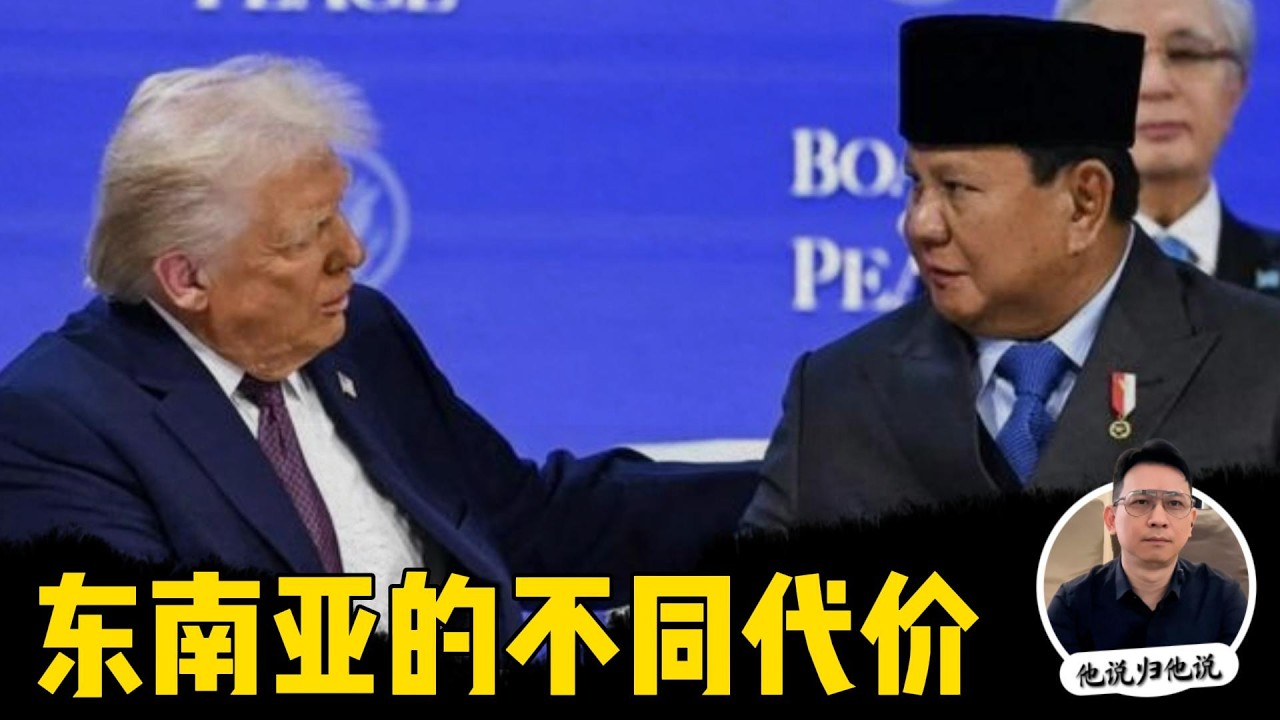 五个东南亚国家签了几乎一样的关税，但每个国家交出的东西完全不同！【他只看结构 | 不看表象看结构才是真相】