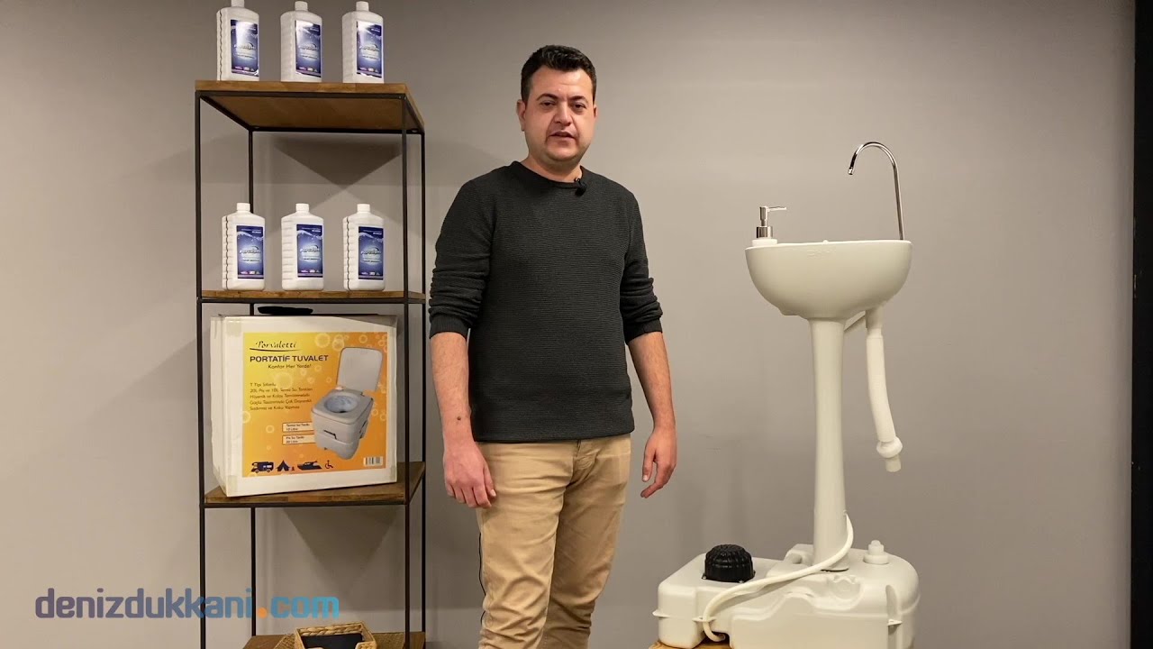 Porvaletti Portatif Lavabo - Kampta, Karavanda, İş Yerinde; Taşınabilir, Hafif ve Kolay Montaj!