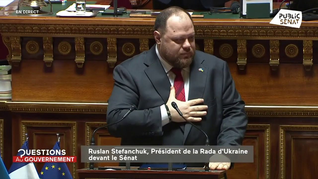 Discours de Ruslan St&eacute;fanchuk, pr&eacute;sident de la Rada d'Ukraine devant le S&eacute;nat