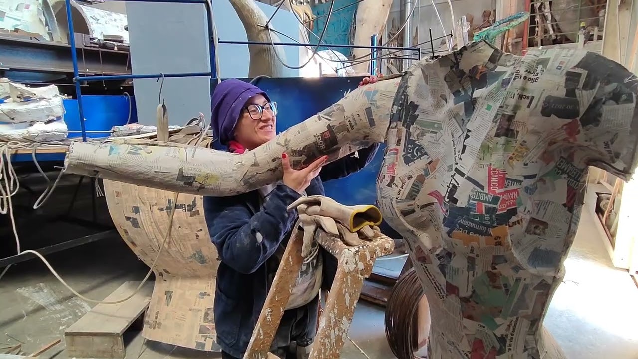 Carnevale di Viareggio 2023 - Anteprima di cartapesta