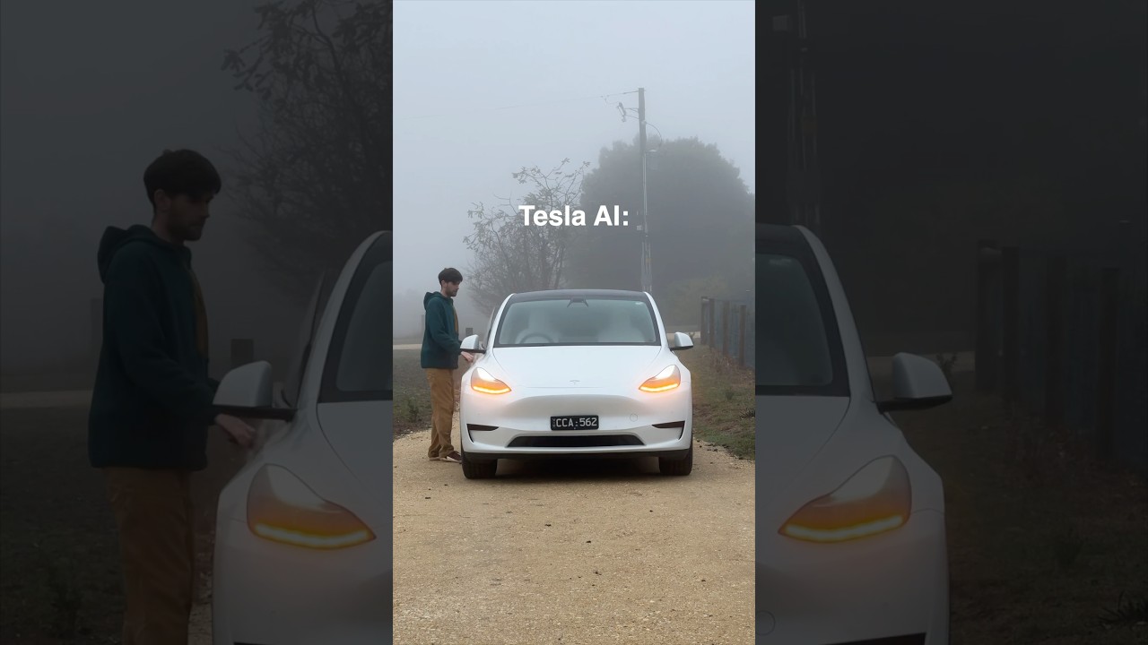 Never underestimate Tesla AI 😂 #teslamodely #tesla