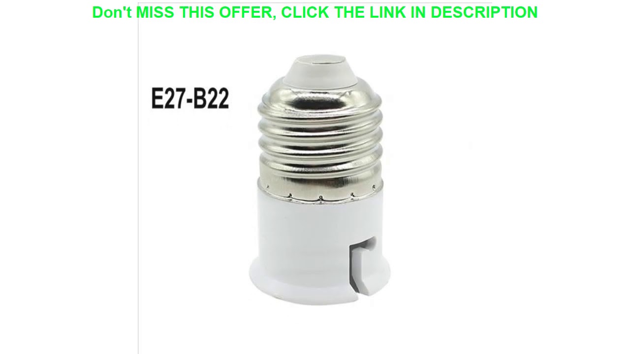 Lamp Light Bulb Screw E27 To Bayonet Cap B22 Adapter Holders Converter Socket p