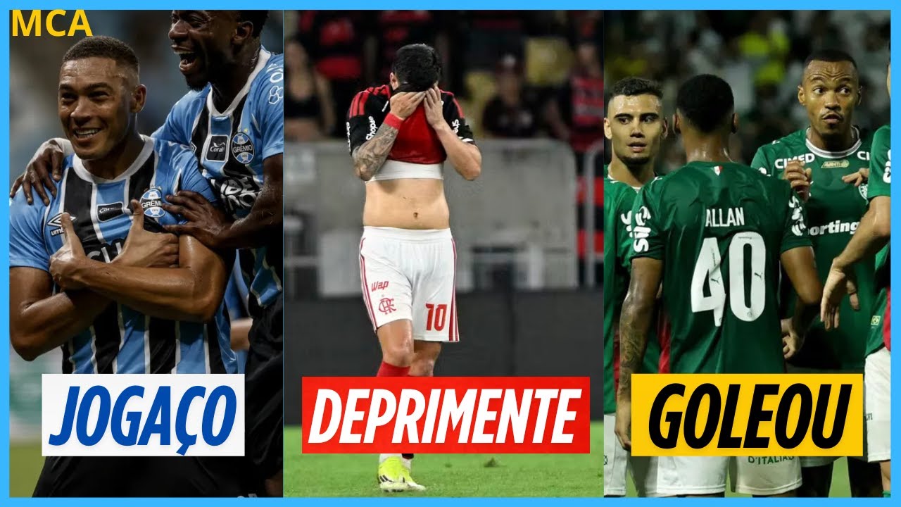 Flamengo tem atuação assustadora contra Inter | Grêmio e Botafogo fazem jogaço | Palmeiras goleia