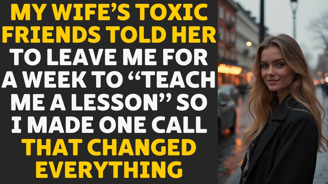 My Wife’s Toxic Friends Told Her to Leave for a Week to “Teach Me a Lesson” So I Made One Call