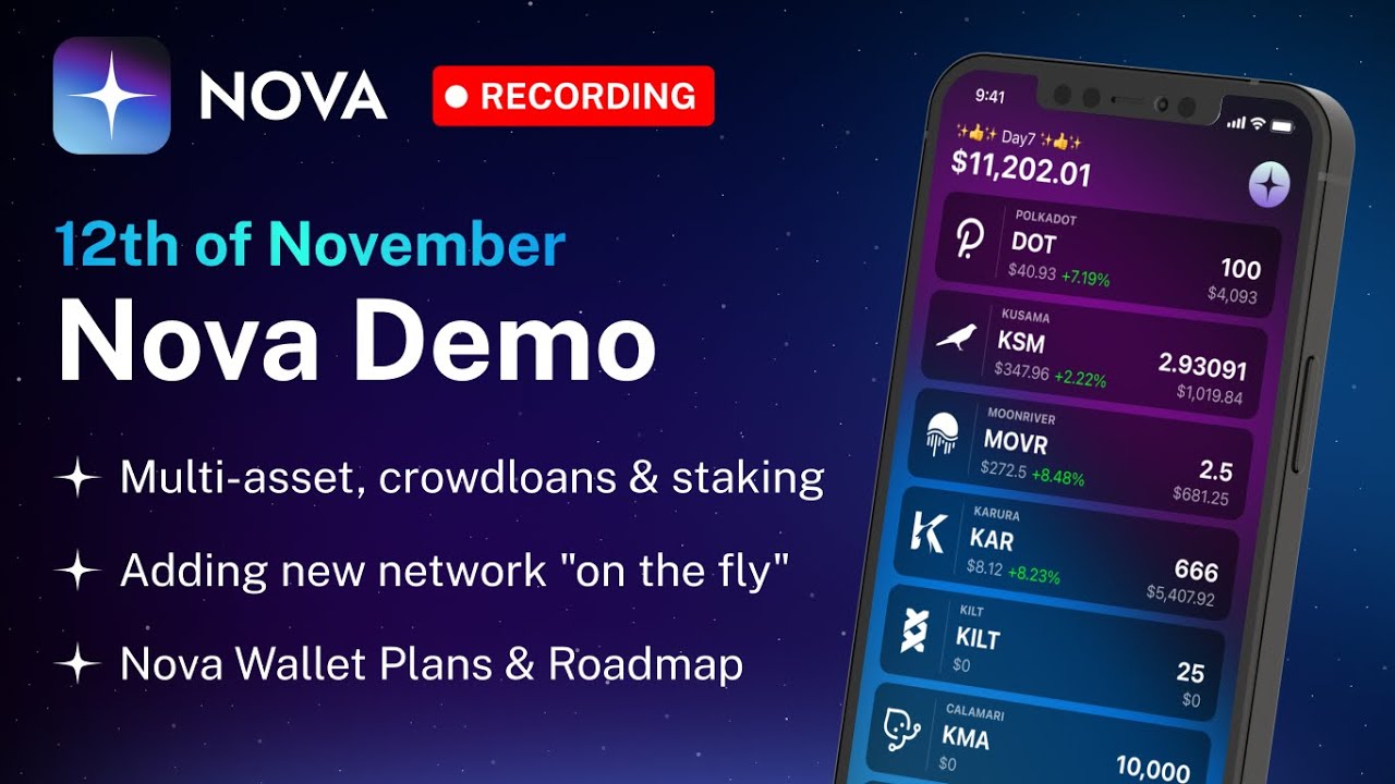 Nova Wallet Demo - Adding new networks 