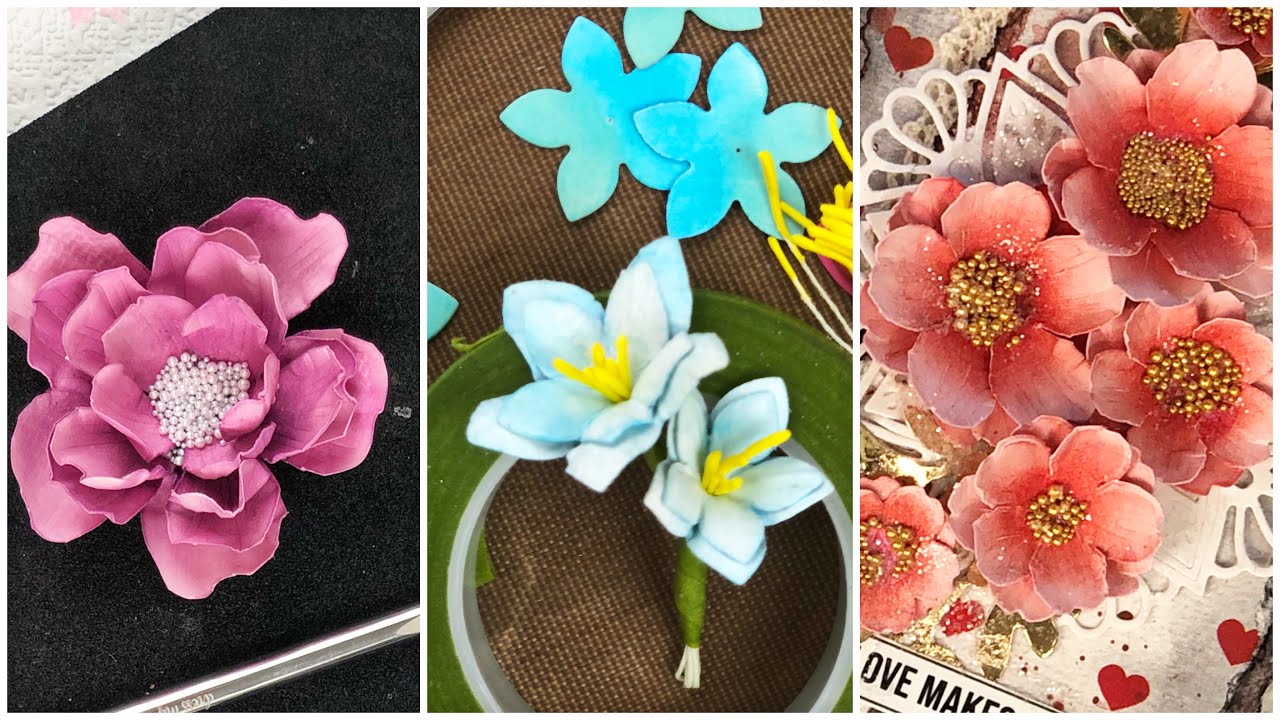 How to make Die Cut Paper Flower 🌸 _ Payal Bhalani