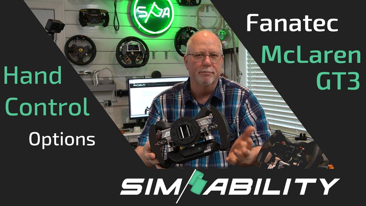 Hand Control Options for Fanatec McLarenGT3
