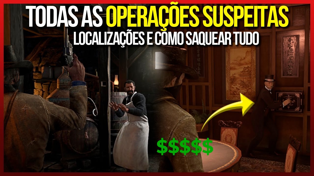 Todas as Operações Suspeitas Red Dead Redemption 2 (Localizações)