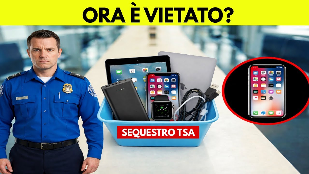 Viaggi aerei 2026: 15 dispositivi elettronici che rischiano il sequestro