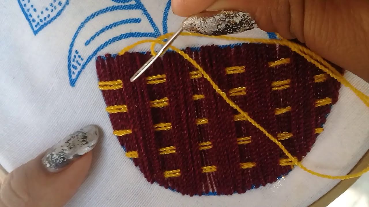 BORDADO para canasta/Puntada para Canasta de🌹🌻🌺🍇🍎🍌🍍🍩
