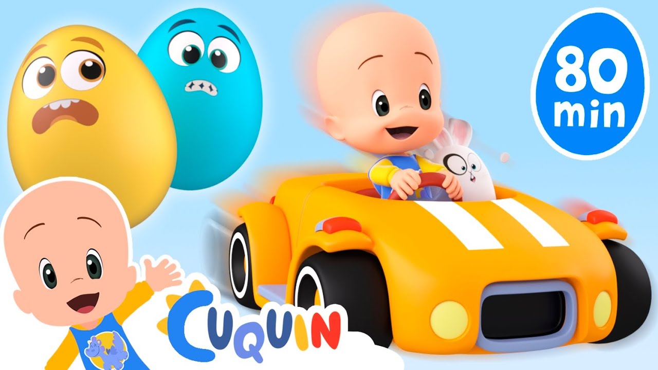 Ovos surpresa com carros 🚖! Aprenda as cores e muito mais com Cuquín e a pequena mochila