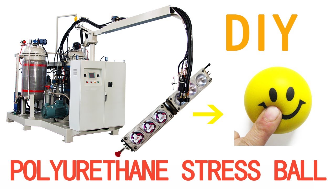 2020 How Are Anti-Stress Balls Toy Made with China PU foam Injection Machine?