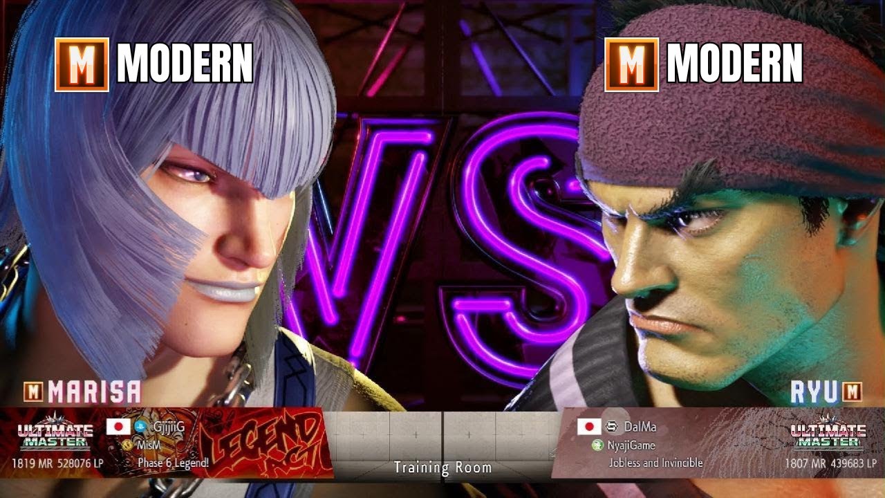 Modern Marisa (GjijiiG) vs Modern Ryu (DalMa) Master 1800 MR | SF6