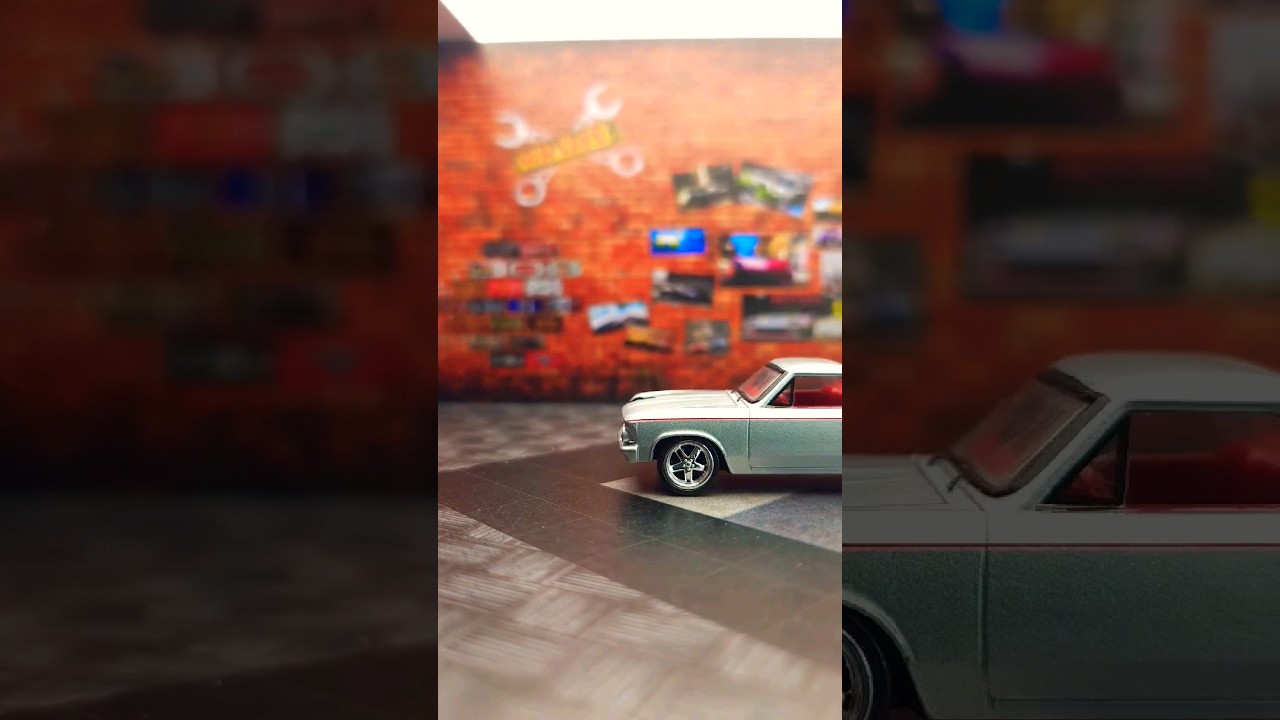 66 Chevy El Camino 1:64 Diecast Muscle Car by Autoworld 