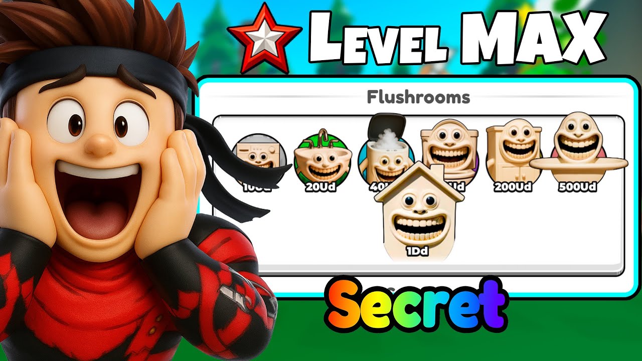 Я получил МАКСИМАЛЬНЫЙ уровень в мире Flushroom в Brainrot Evolution Roblox !