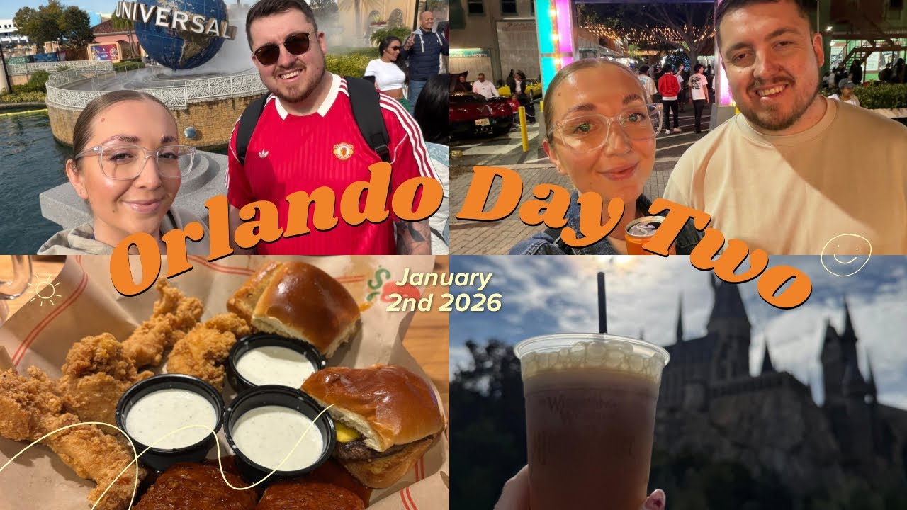 ORLANDO DAY TWO VLOG | Universal Studios and IOA 🎢| Kissimmee Old Town | Chilis 🌶️