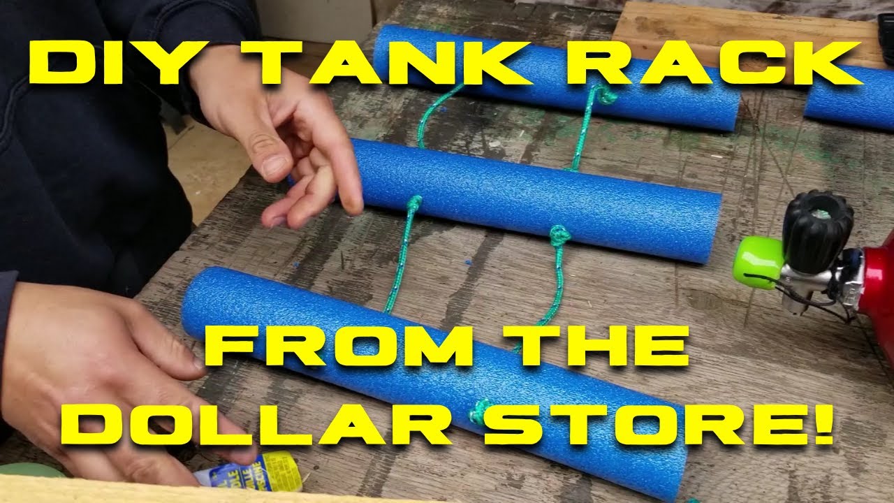 How to make a SCUBA tank holder for your car or truck - DIY SCUBA DIVING TANK RACK