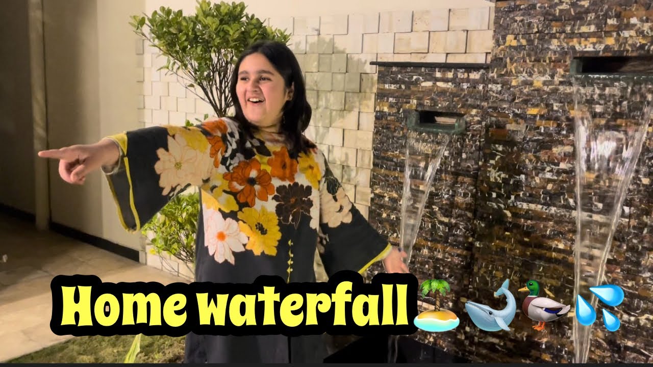 Home water fall || adventure | fun