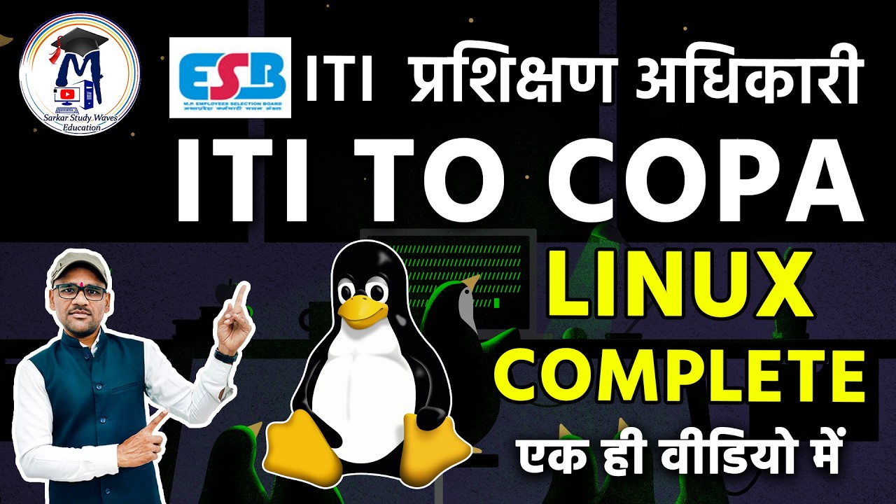 Linux Tutorial in Hindi | MP ITI COPA Unit-1 Full Revision (Theory + Commands)