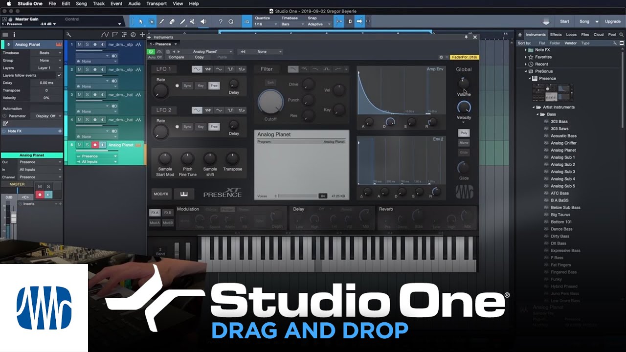 Drag and Drop Everything in Studio One | PreSonus