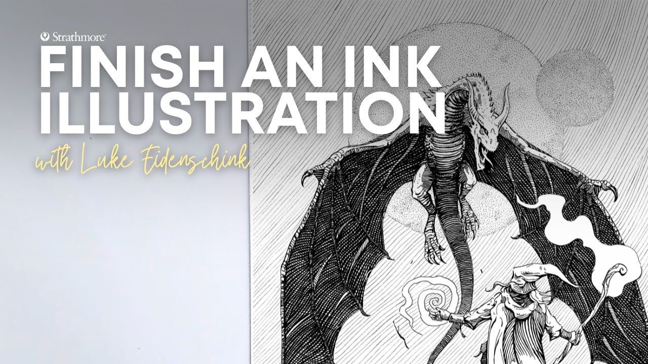 Завершите иллюстрацию тушью | Серия советов для художников