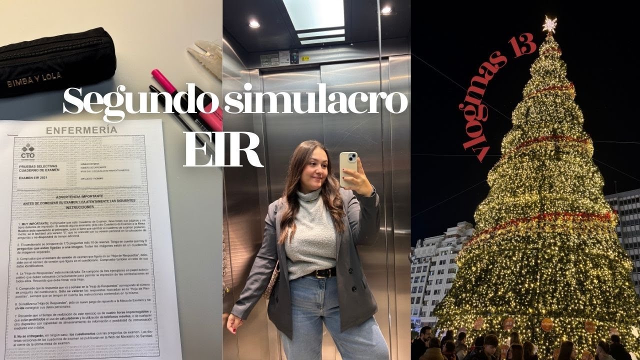 Vlogmas 13🎄| segundo simulacro EIR, percentiles, negatividad, malas sensaciones...