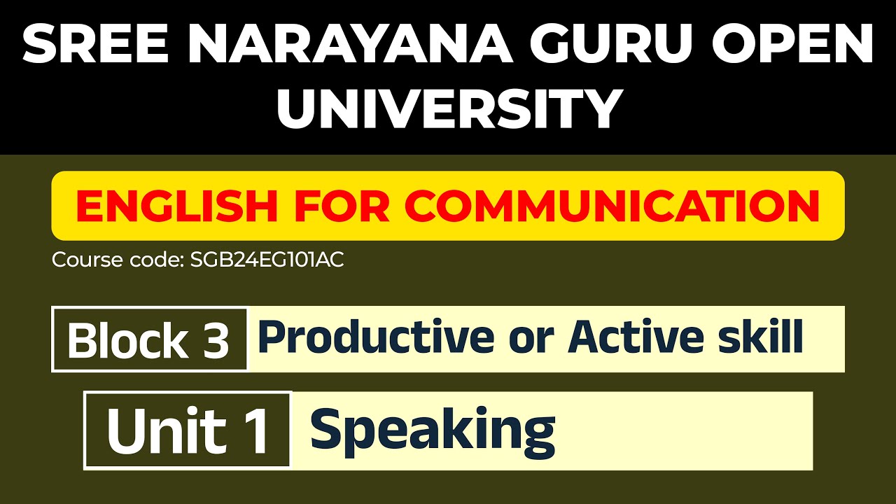 SGOU-English for communication/block 3/unit 1 Speaking
