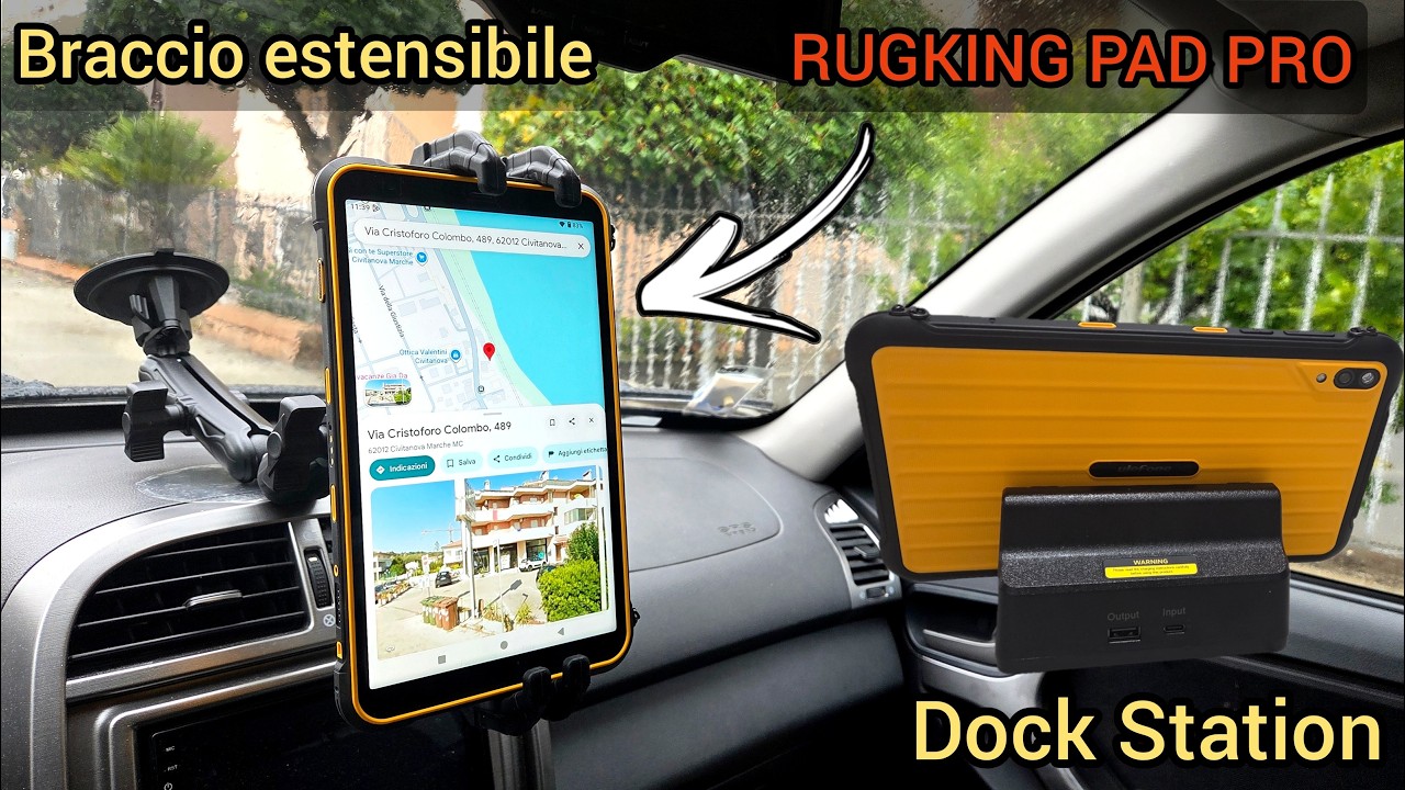 Tablet ULEFONE RUGKING PAD PRO + Dock desk charging 18W + Armor mount max Car ✅