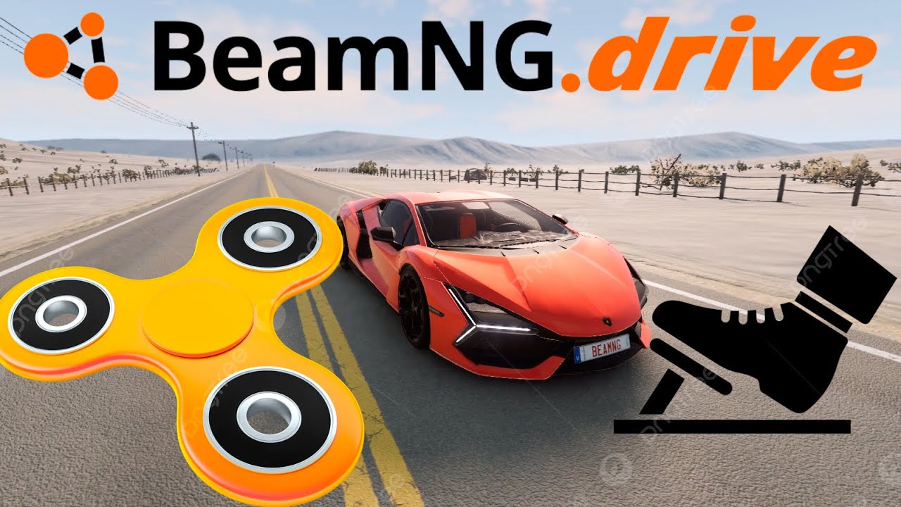 BeamNG.drive: 200 km/h Brake Test vs. Destructive Spinner!