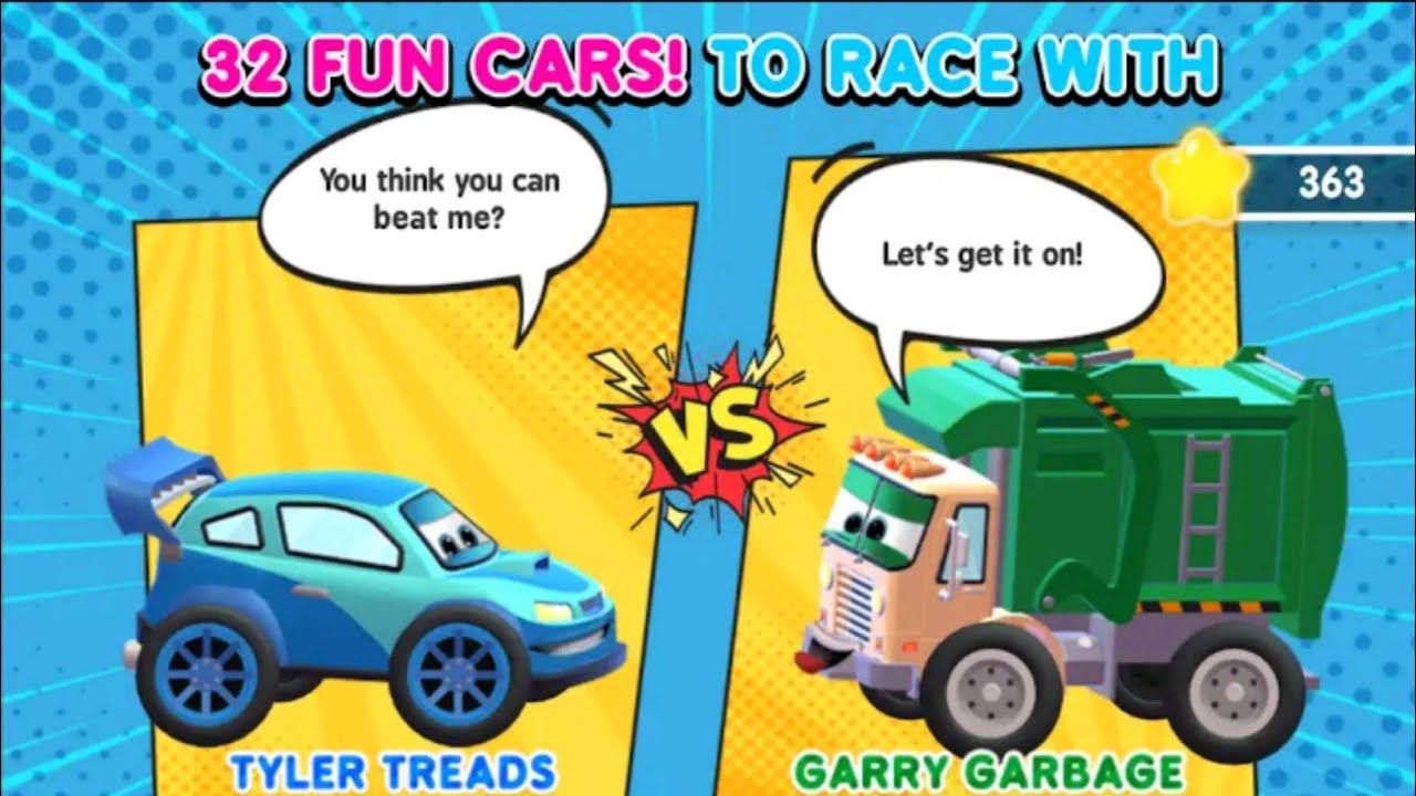 Fun Kids Cars | Raz Games label 2 |gameplay video 🚗🧟