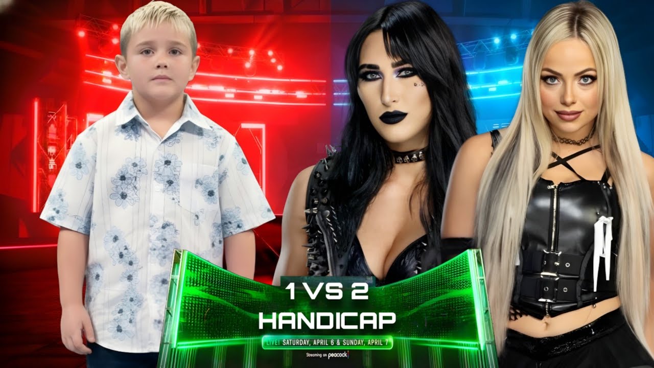 WWE 2K25 - 1 VS 2 Handicap Tag Match - Dominik Mysterio 2005 VS Rhea Ripley & Liv Morgan | WWE 