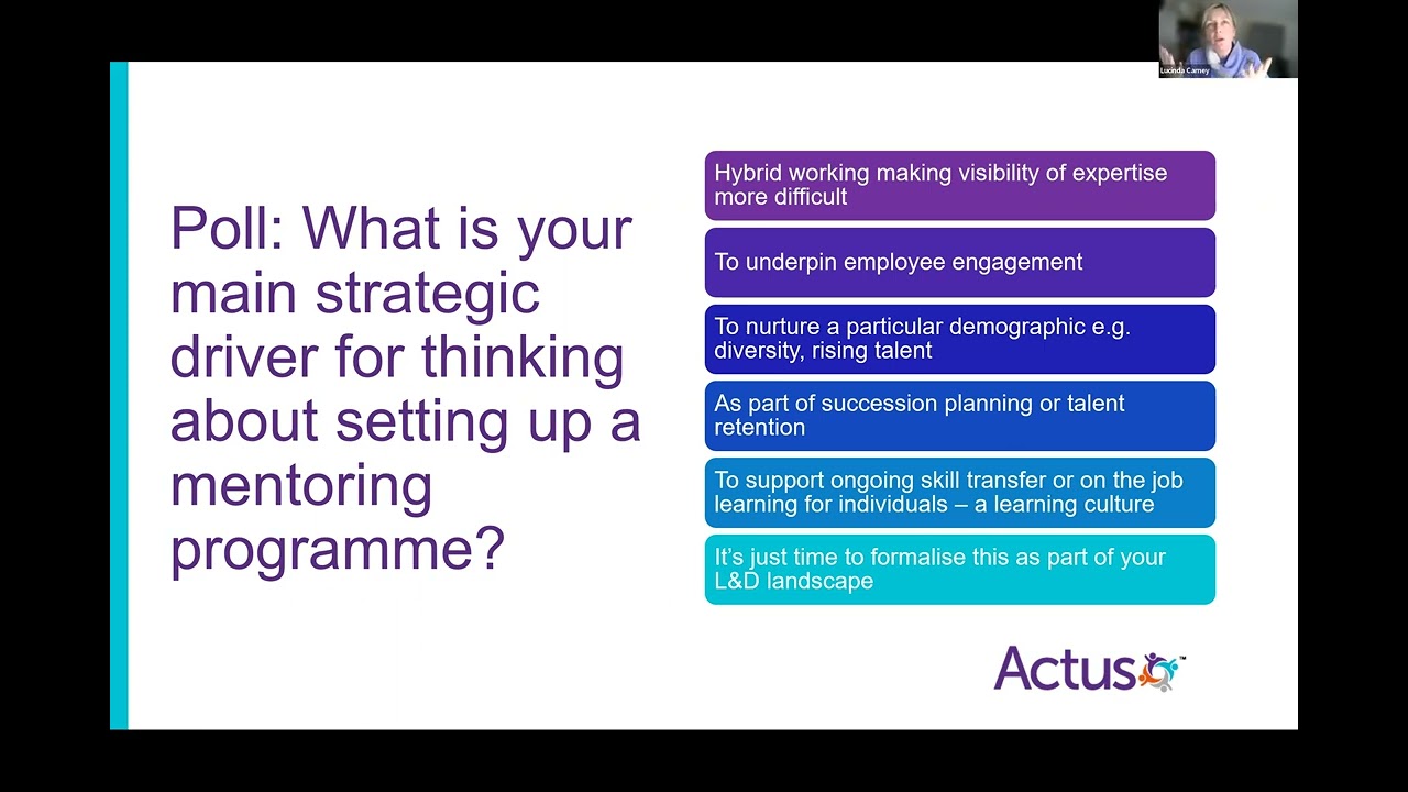 Webinar: How to set up a mentoring programme