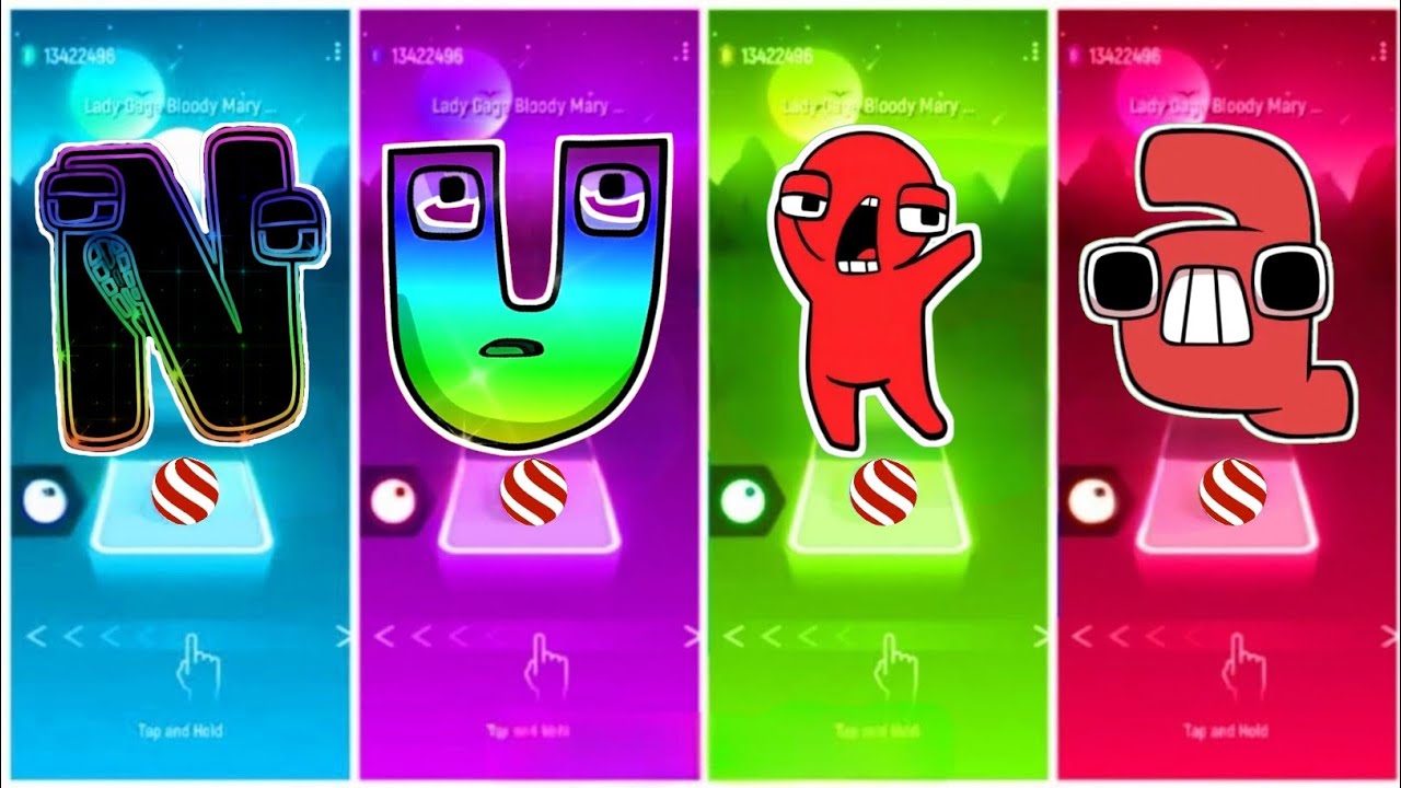 Rainbow Alphabet Lore - N 🆚 U 🆚 Baby Alphabet Lore 🆚 Simple - A. 🎶 Who Is Best?🎵 Tell We? 😍