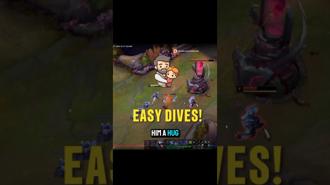 HOW TO DIVE BETTER (HUG RULE) 😲❗️leagueoflegends #lolcoaching #loltips