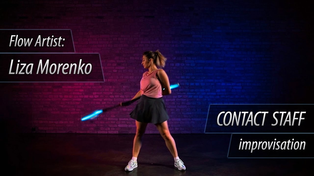 LED Conact Staff Spinning / Flow Improvisation