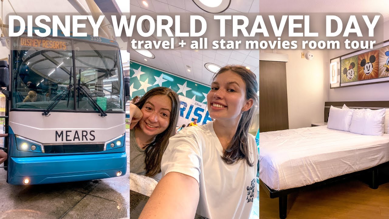 DISNEY WORLD TRAVEL DAY | August 2022 | Travel to Orlando, All Star Movies Room Tour, Mears Connect