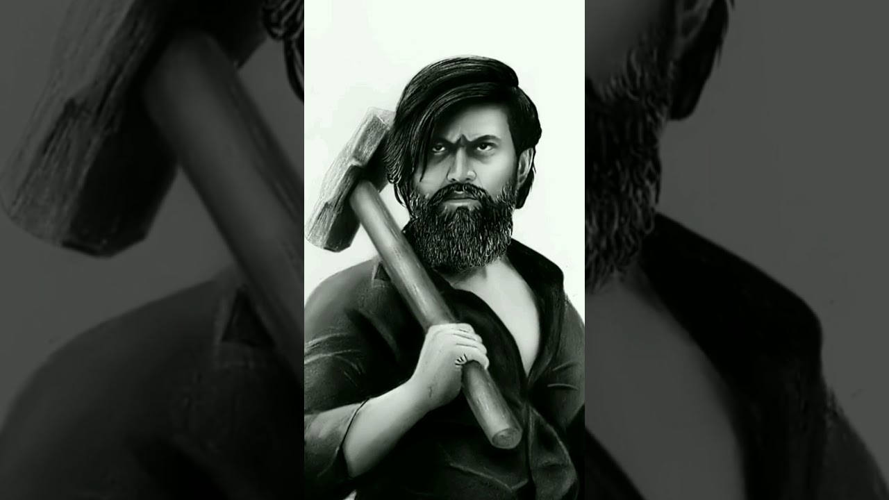 Drawing Yash - Rocky | KGF Chapter 3 #shorts