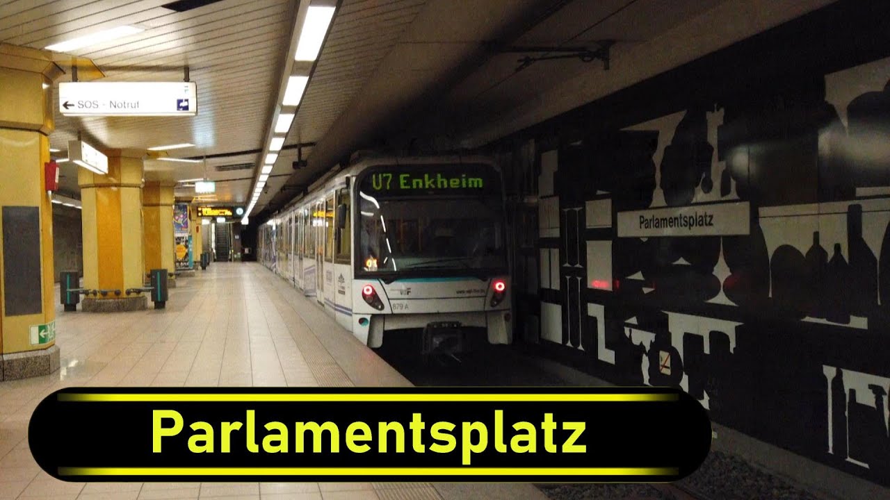 U-Bahn Station Parlamentsplatz - Frankfurt 🇩🇪 - Walkthrough 🚶