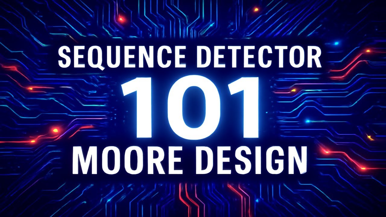 Moore Machine Design: Overlapping 101 Sequence Detector