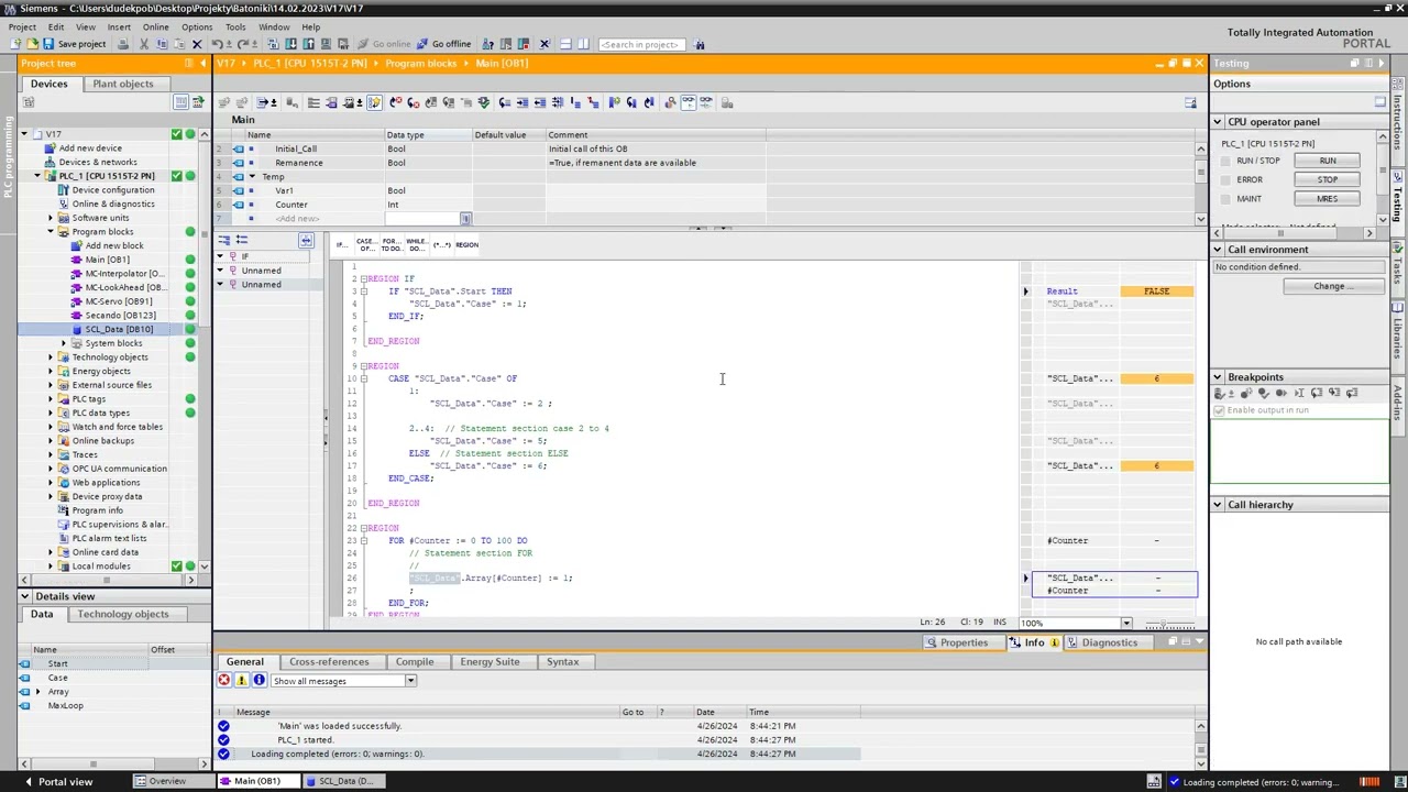 PLC Basic SCL Tia Portal Siemens 1