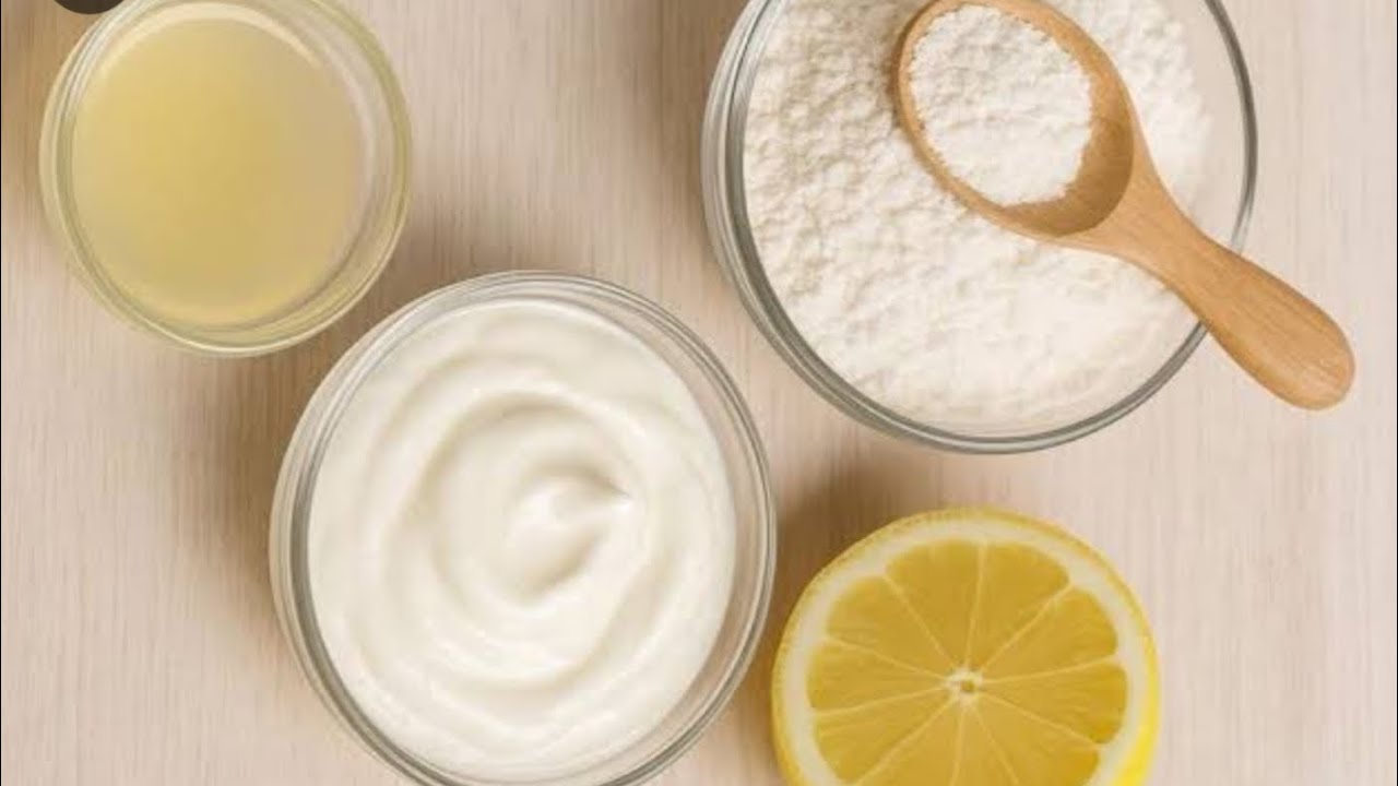 Instant skin brightening face pack #riceflourfacepack#lemoncurd #yogurt #skinbrightening#diyfacepack