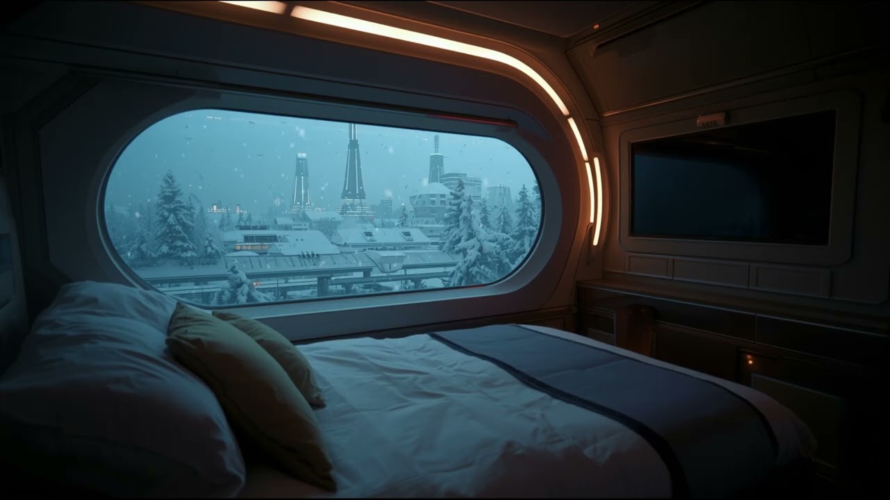 The Train Doesn’t Stop Here Anymore - Snowy Night Ambience to Sleep