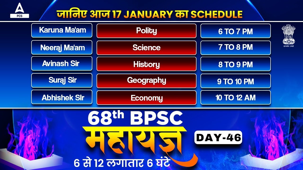 68th BPSC Prelims Preparation🔥 महा मैराथन 🔥 68th BPSC Prelims Strategy of Day -46