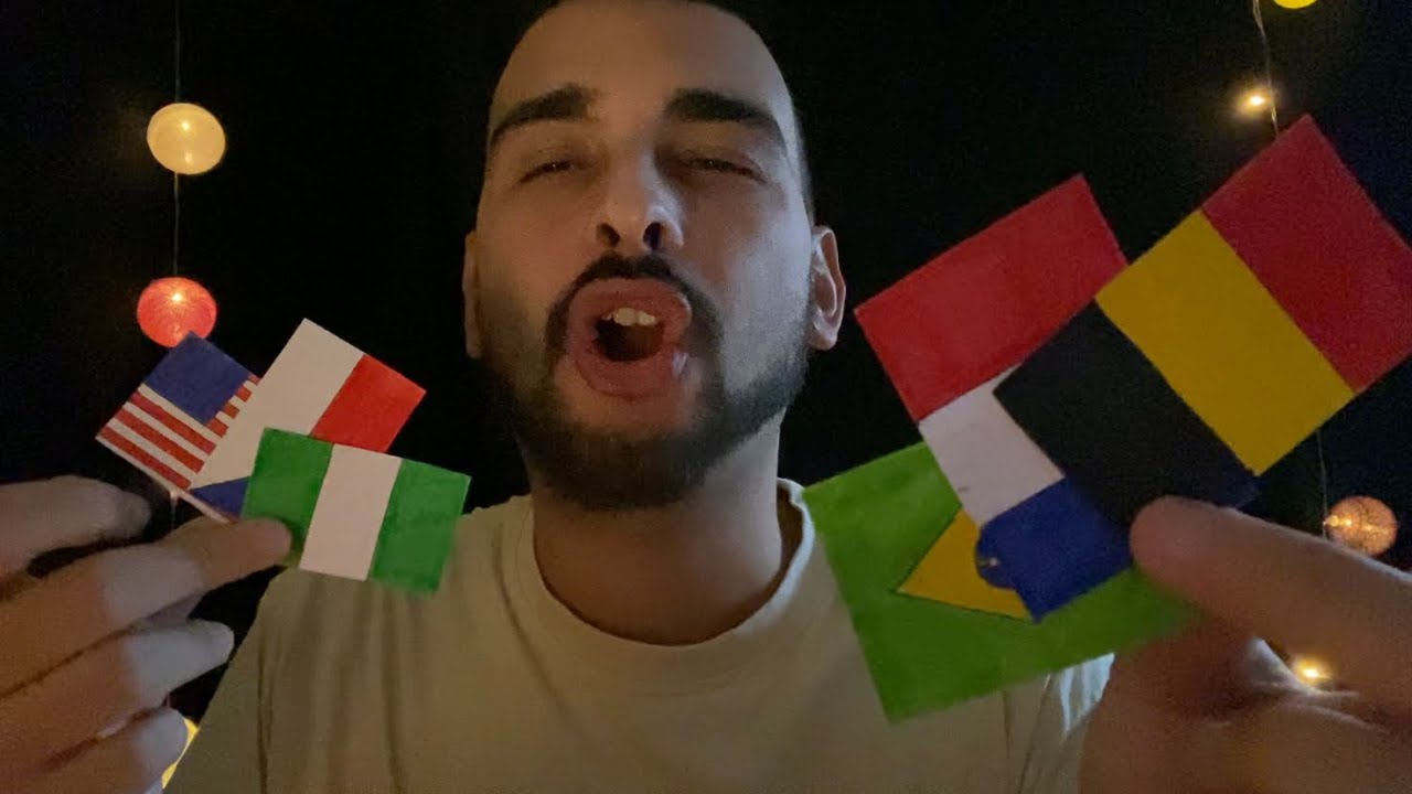 ASMR FLAG TEST 🌍🌏🌎