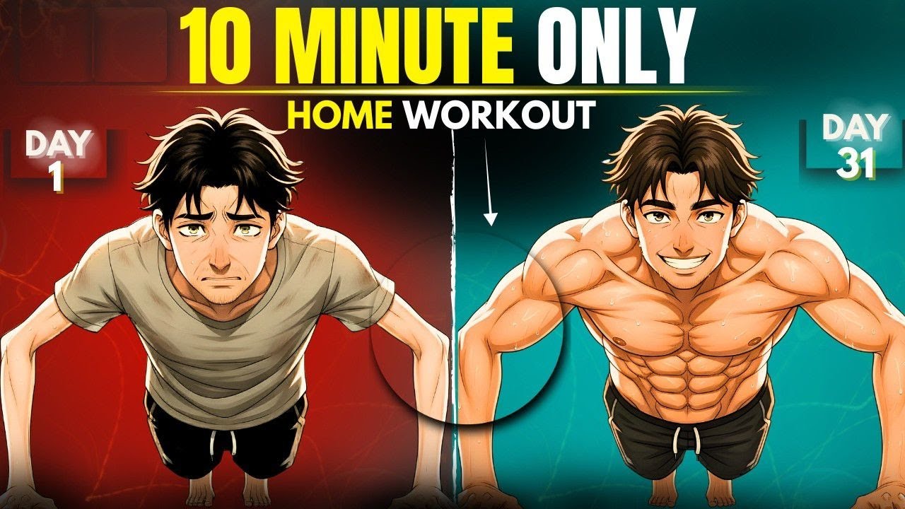 🔥10 நிமிசம் போதும்🔥 | Build Body at Home Fast (easy tips) | FullHOME WORKOUT PLAN for Beginners