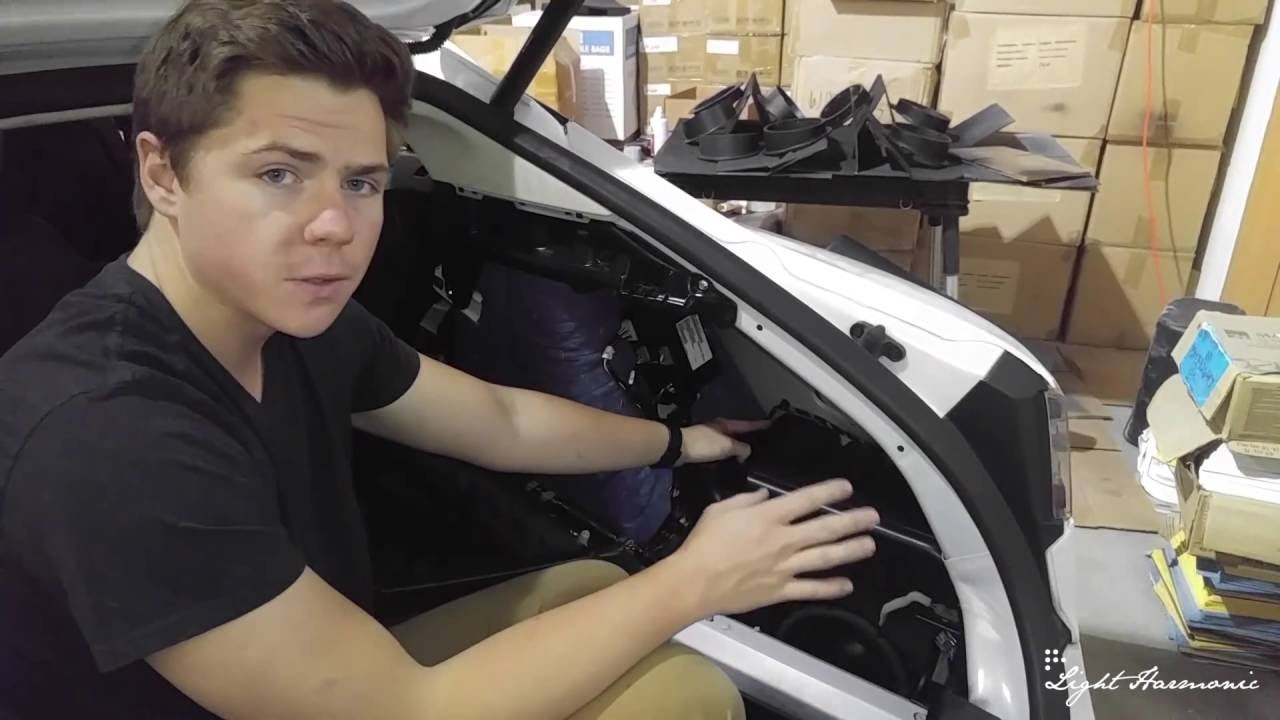 Light Harmonic speakers- Tesla Model S Teardown premium audio upgrade