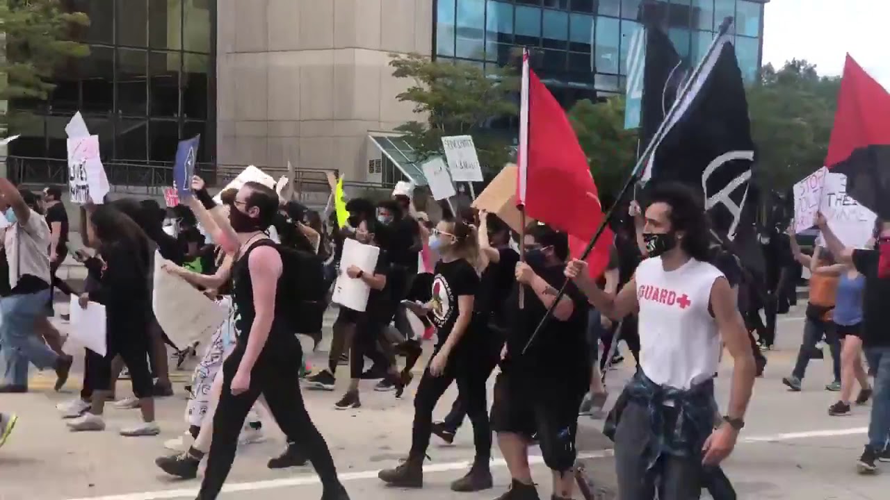 Peaceful protest in Atlanta over 
