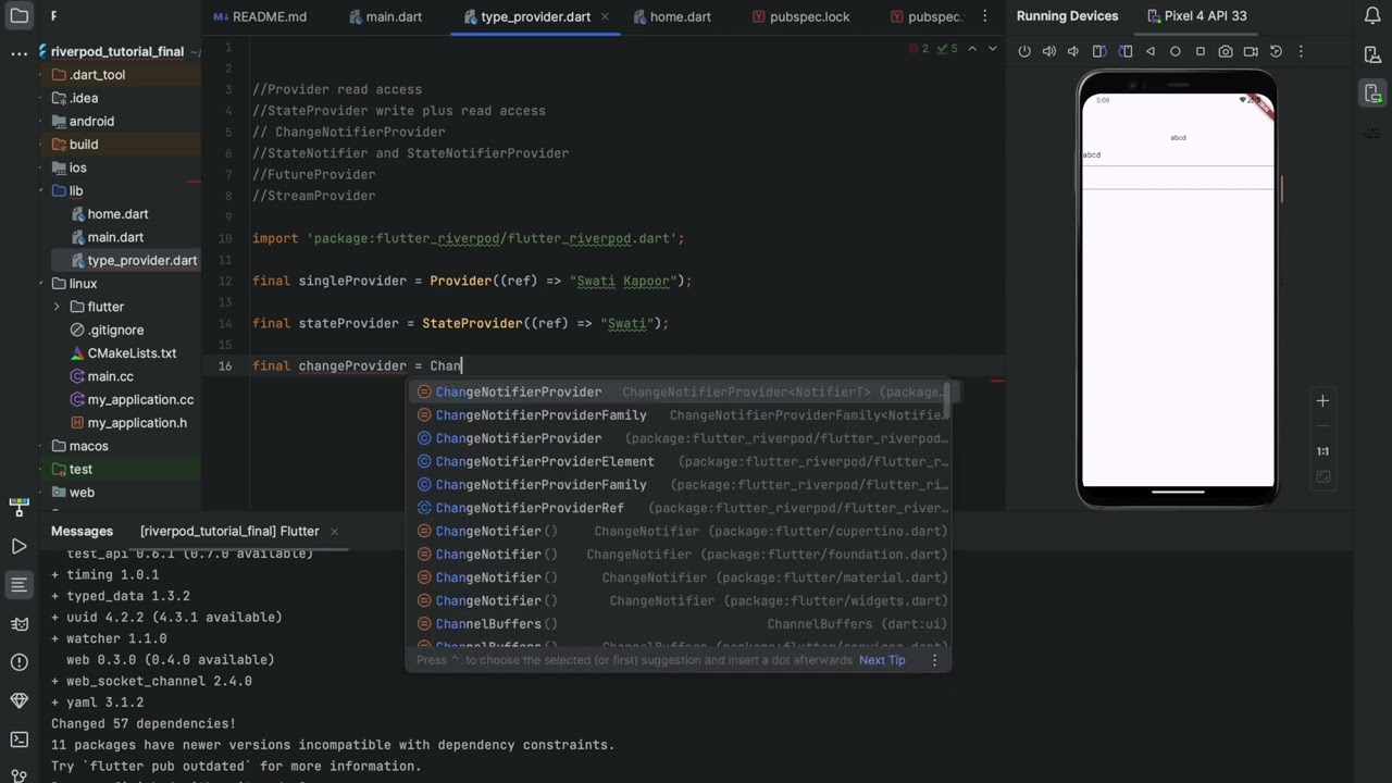 Riverpod flutter in hindi
