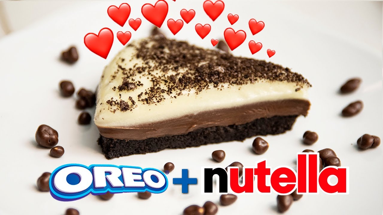 TARTA de OREO y NUTELLA 🍰 | ¡Fácil y Rápida SIN HORNO!